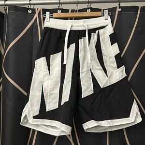 Black-and-white Nike shorts
